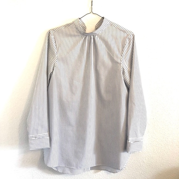 Tibi Tops - Tibi shirt blue & white striped size 0.